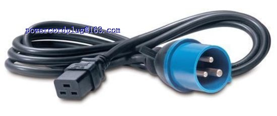 Power Cord, C19 to IEC309 16A