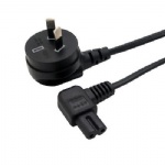 SAA 2 Pin male to Angled IEC C7 power cord