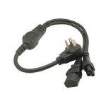 USA Canada multi function Power cord Flat US plug to IEC C13 C5