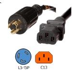 L5-15P to C13 Power Cords  Rated 15 Amps  125V 14/3 SJT