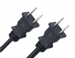 NEMA 1-15P USA two prong power cord plug with UL and CSA certification