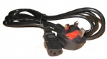 Power Cable UK Mains Fused Plug to IEC C13 Female Socket 5 Amp 10m