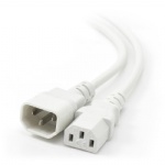 IEC C13 to IEC C14 Computer Power Extension Cord WHITE