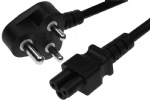 South Africa and India 3 pin plug to IEC C5 Power Cord