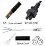 AC Power Cord ROJ to IEC 60320 C5 Connector