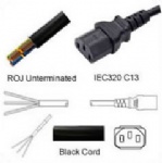 AC Power Cord ROJ to IEC 60320 C13 Connector