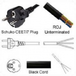 AC Power Cord Schuko Plug to ROJ H05VV-F3G1.5