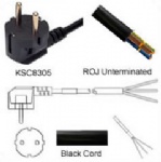 AC Power Cord Korea Plug to ROJ H05VV-F3G1.0