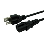 US Nema 5-15P male to IEC 320 C15 AC Power cord
