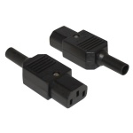 IEC C13 'Kettle' Lead Female Socket Connector Plug Re-wireable