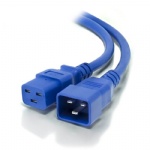 IEC C19 to IEC C20 Power Extension Male to Female Cable Blue