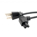 US Nema 5-15P to IEC 320 C5 angled power cord