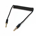 Coiled 3.5mm Audio Aux Lead Cable For iPod  iPhone Car Stereo Connection