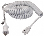 15 Feet Heavy Duty  Coiled Spring Extension Cord