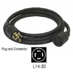 SJOOW rubber cord 25' W/ L1430 Male & Female Ends