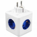 Original Creative Power Cube Socket EU Plug Adapter 4 Outlets Dual USB Ports
