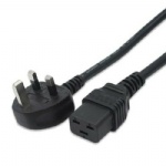 UK PDU UPS power cord, UK to IEC 320 C19 Power cord lead 6ft 13A