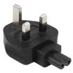 3-Pin Male To Iec 320 C7 Female Ac Adapter 3A Fuse