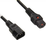 Lock Power Cable IEC-C14 IEC-C13 Lock 2m Electrical Rating 12 A 125 V PSE