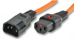 Power Lead IEC M-F Locking C13 C14 0.5M Cable Length