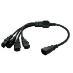 IEC 320 C14 male to 4XC13 female Y type splitter power cord