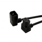 C13/C14 Double Down angle Right angle Power cord